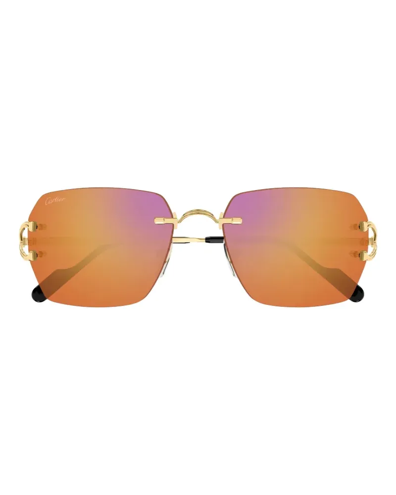 Cartier Rahmenlose Sonnenbrille - Gold Gold