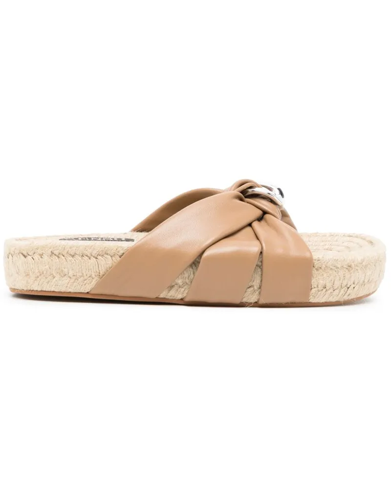SENSO Flache Irina Sandalen mit Schnallendetail - Braun Braun