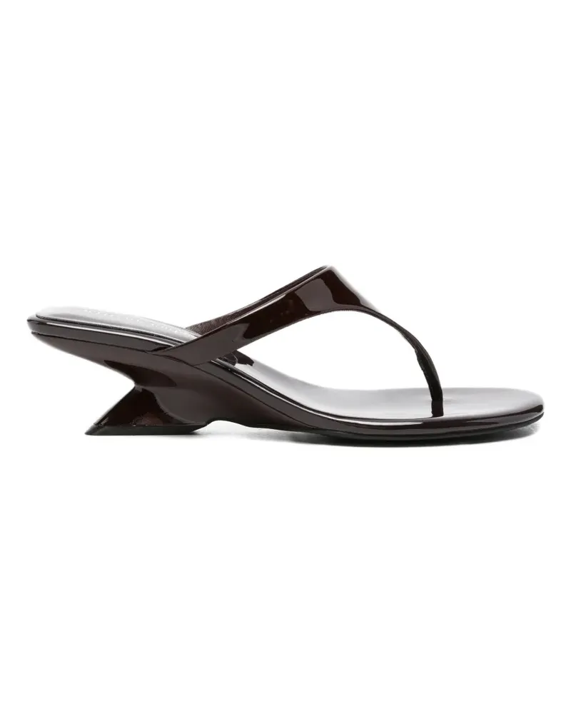 Jeffrey Campbell Medellin patent-finished sandals - Braun Braun