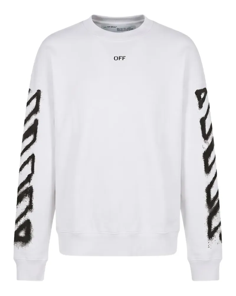 OFF-WHITE Arrows-print Diagonals sweatshirt - Weiß Weiß