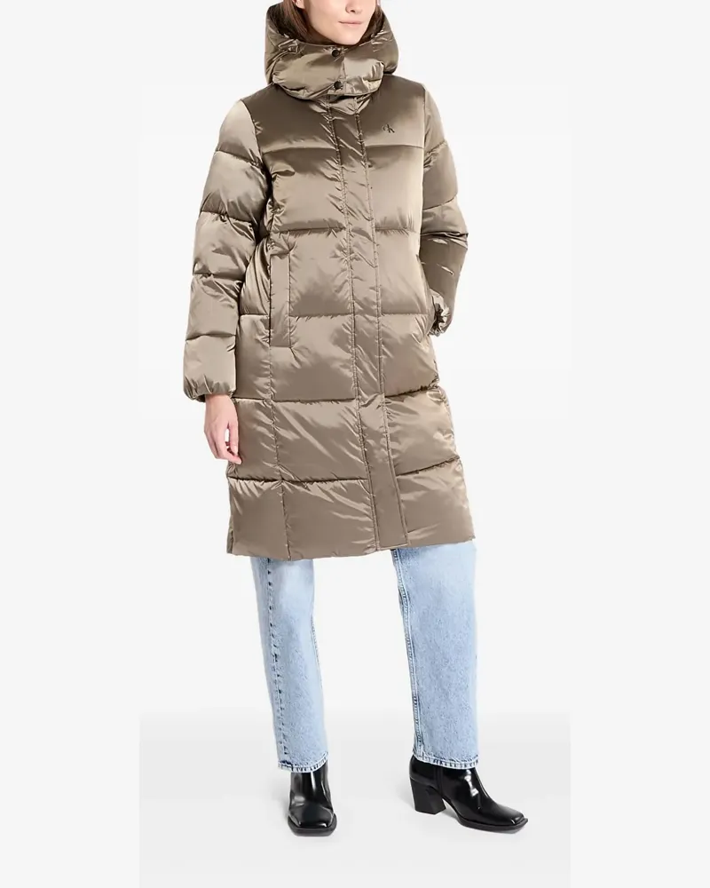 Calvin Klein Gefütterte Kapuzenjacke - Grau Grau