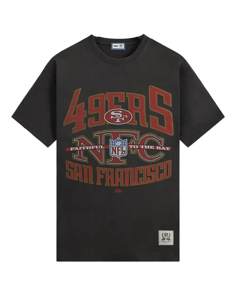 KITH NFL San Francisco 49ers Jones cotton T-shirt - Schwarz Schwarz