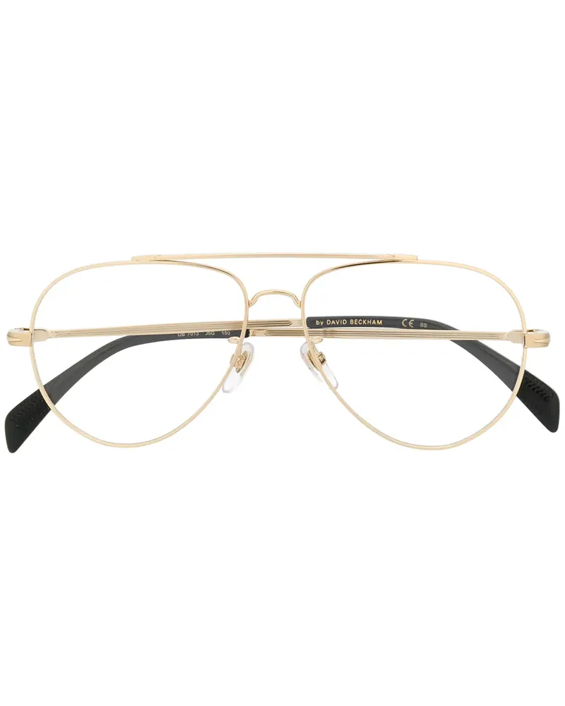 EYEWEAR by DAVID BECKHAM Pilotenbrille mit Glanzoptik - Gold Gold