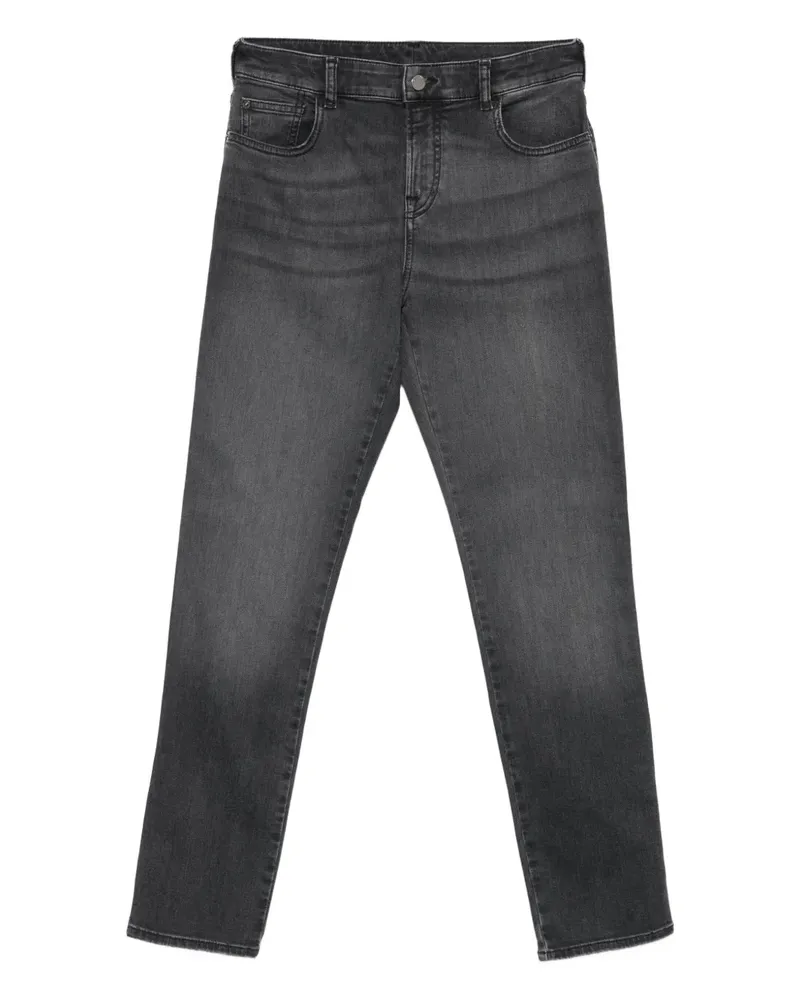 Emporio Armani Jeans mit Logo-Schild - Grau Grau