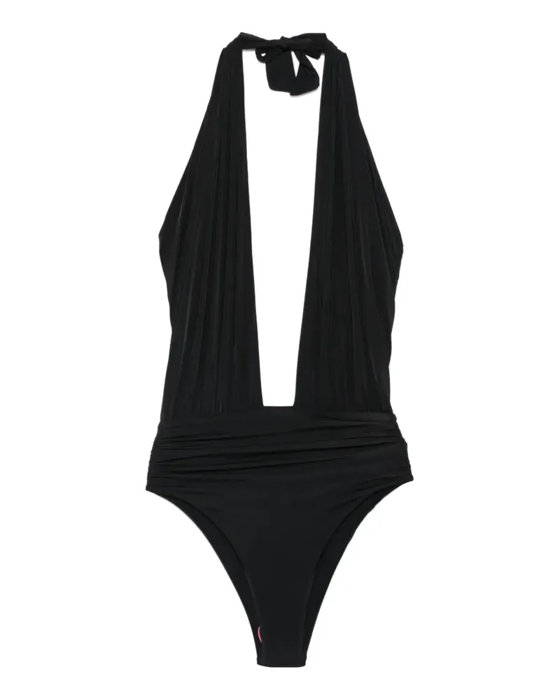 Balmain logo-detail swimsuit - Schwarz Schwarz