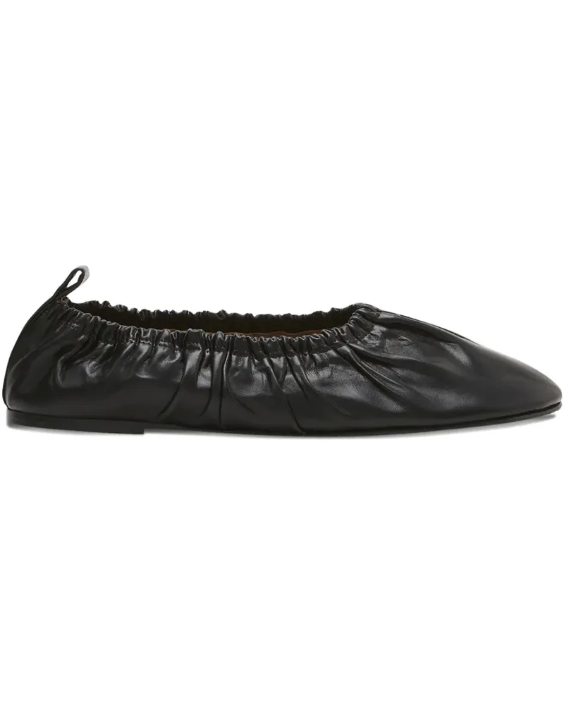 Flattered Ballerinas mit Raffungen - Schwarz Schwarz