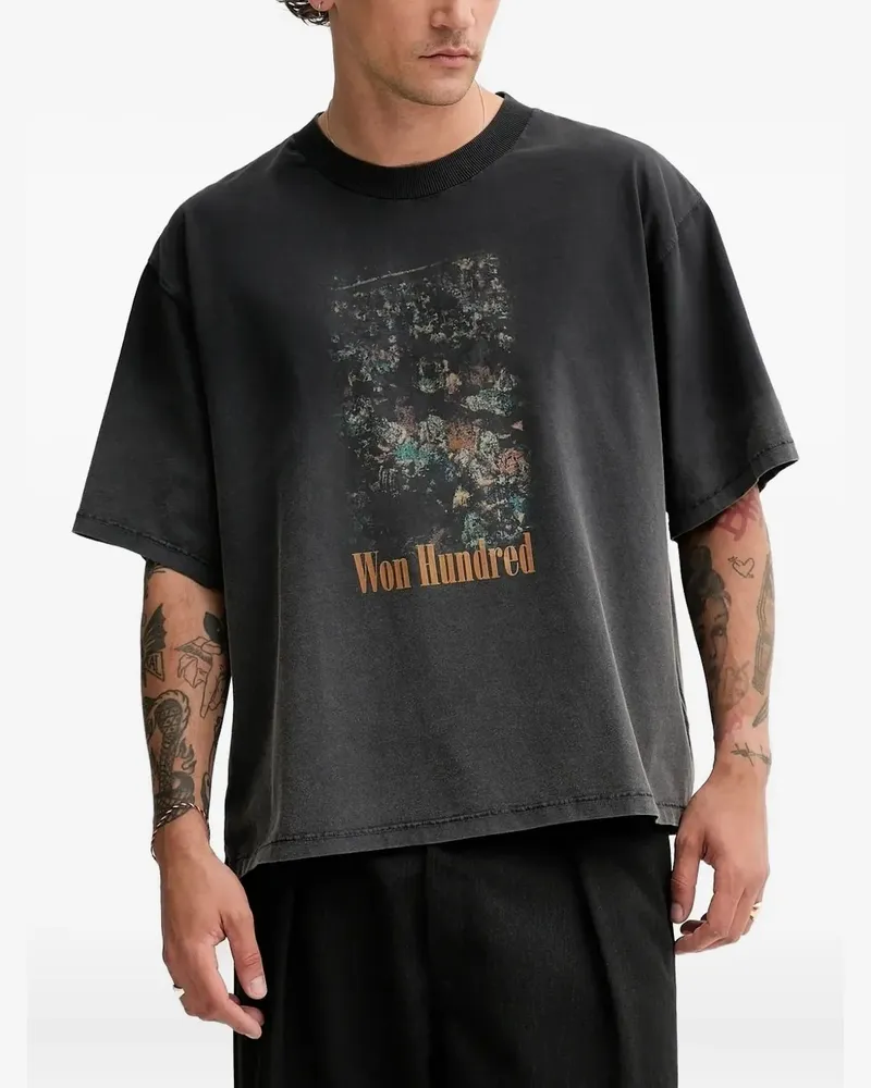 Won Hundred T-Shirt mit grafischem Print - Schwarz Schwarz