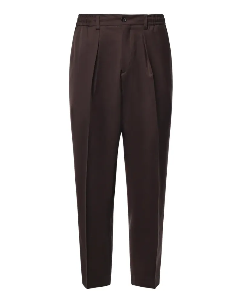 Be Able pleated elasticated-waistband trousers - Braun Braun