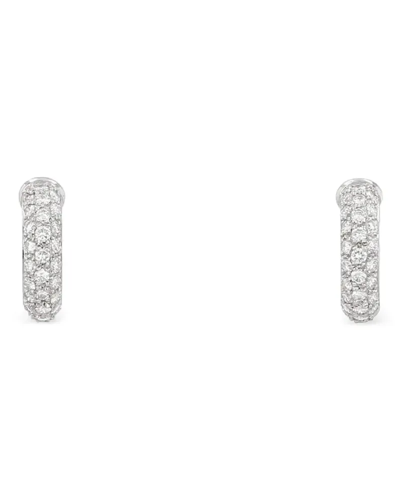 Cartier 1990s Mimi diamond hoop earrings - Silber Silber