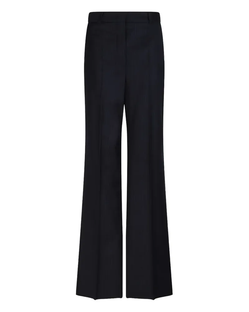 Max Mara Palazzohose mit Streifen - Schwarz Schwarz