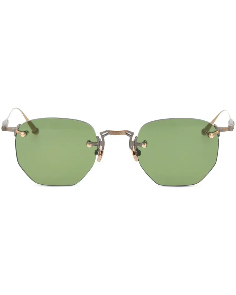 MATSUDA Sonnenbrille mit Oversized-Gestell - Grün Grün