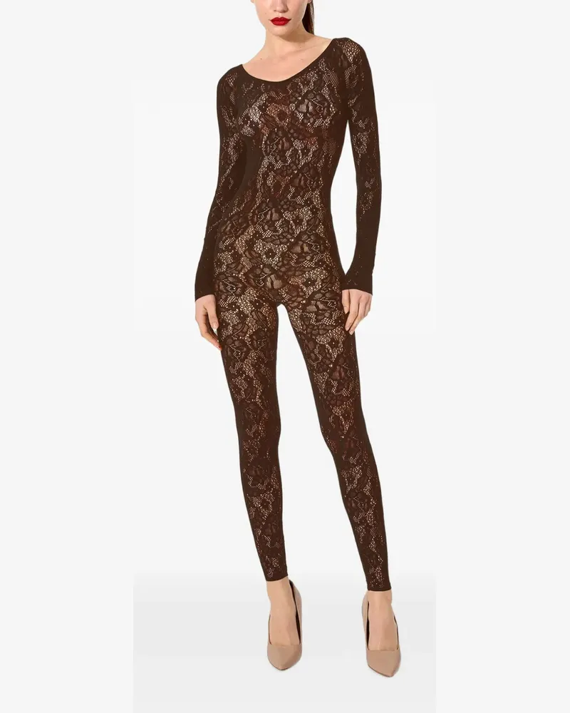 Wolford Jumpsuit mit Blumenmuster - Braun Braun