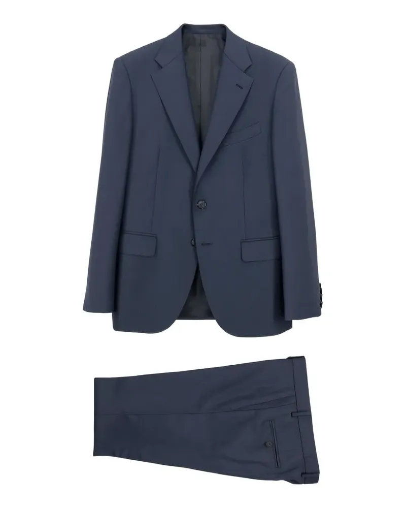 Caruso twill-weave tailored suit - Blau Blau