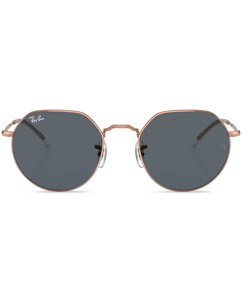 Ray Ban Runde Jack Sonnenbrille - Gold Gold