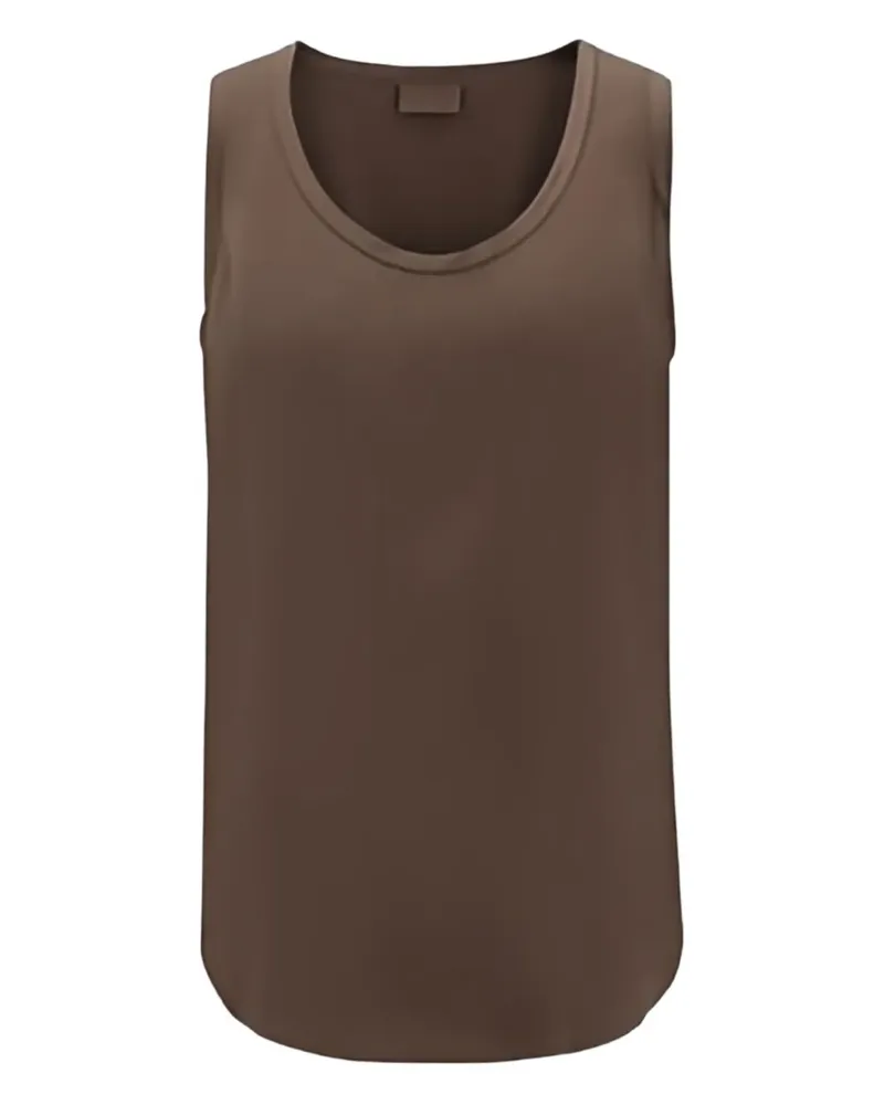 Brunello Cucinelli Tanktop mit abgerundetem Saum - Braun Braun