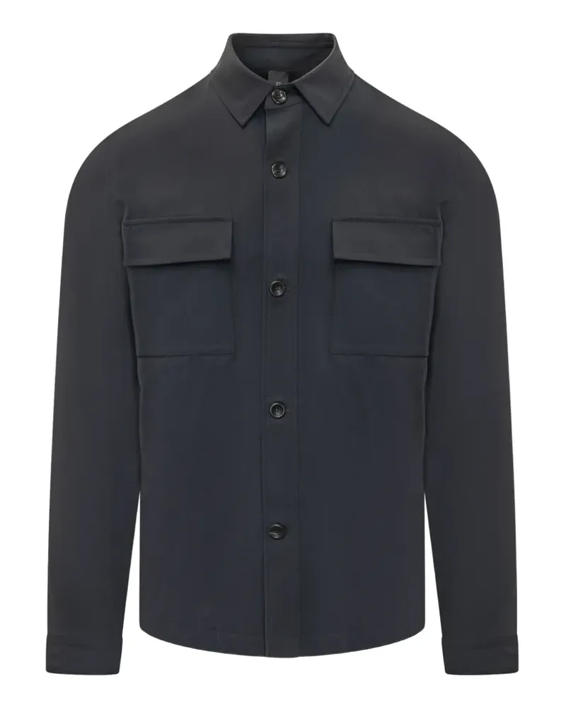 HOSIO Hemdjacke mit Klappentasche - Blau Blau