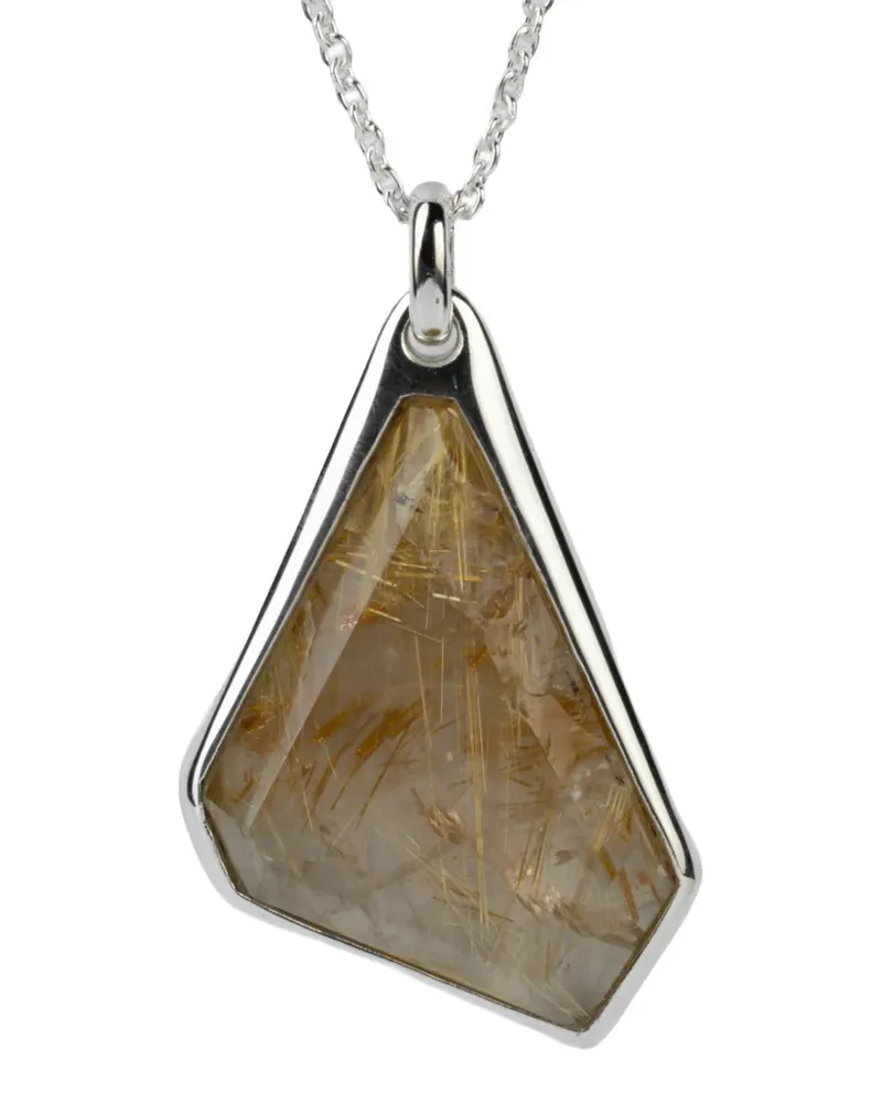 Parts Of Four silver Halos crystal necklace - Silber Silber