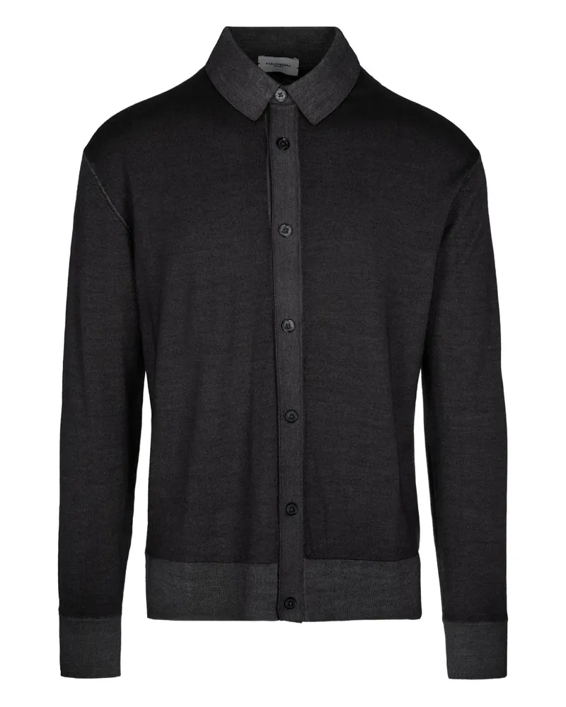 Paolo Pecora Milano button-down wool cardigan - GRIGIO Grigio