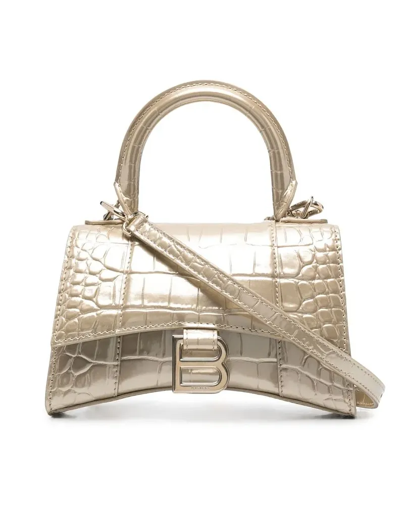 Balenciaga XS Hourglass Handtasche - Gold Gold