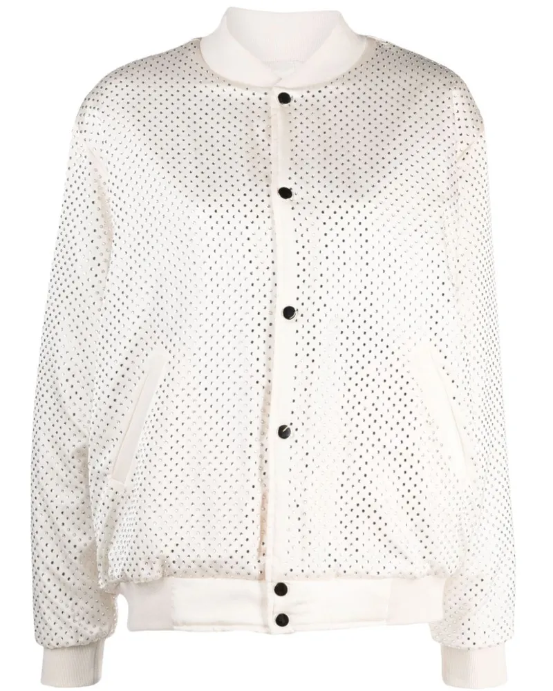 P.A.R.O.S.H. P.A.R.O H. Kristallverzierte Bomberjacke - Nude Nude