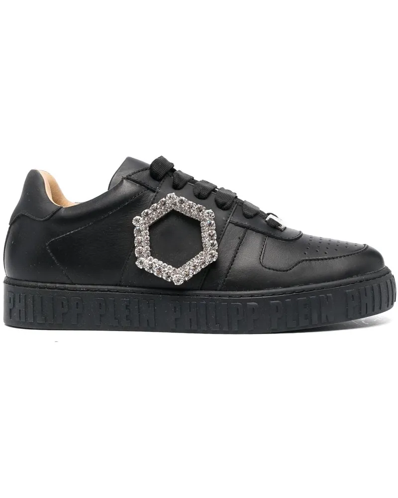 Philipp Plein Sneakers mit Kristallen - Schwarz Schwarz