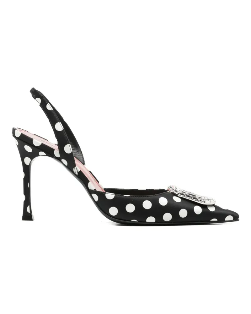 Amina Muaddi Camelia crystal-embellished pumps - Schwarz Schwarz