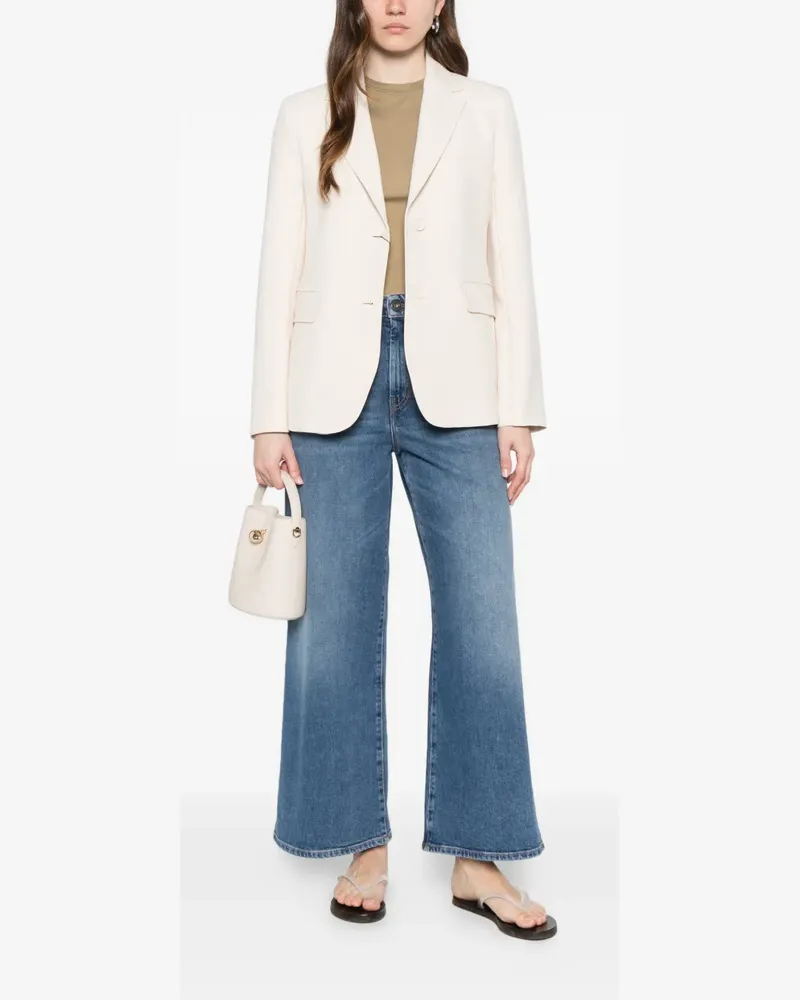 Max Mara Uva flap-pocket blazer - Nude Nude