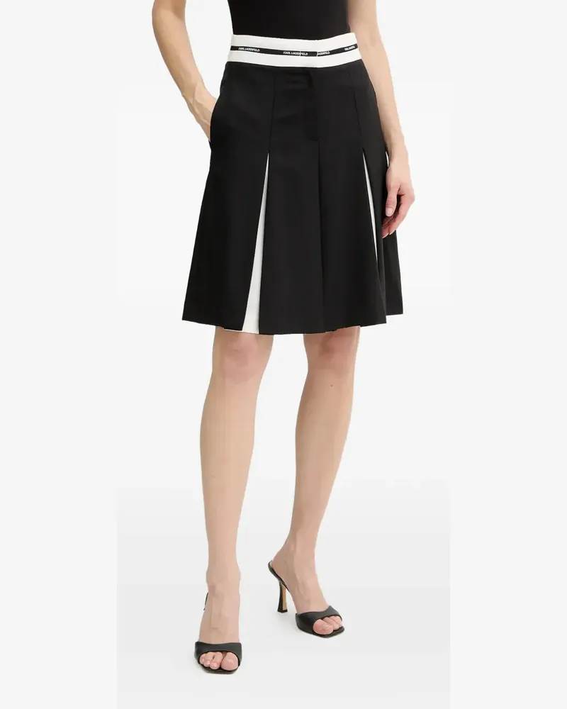 Karl Lagerfeld A-Linien-Form - Schwarz Schwarz