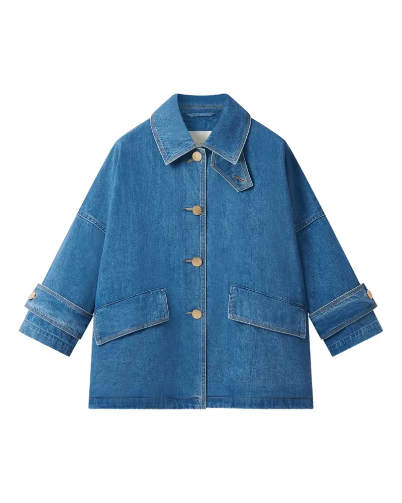 MACKINTOSH Humbie Jeansjacke mit Knopfleiste - Blau Blau