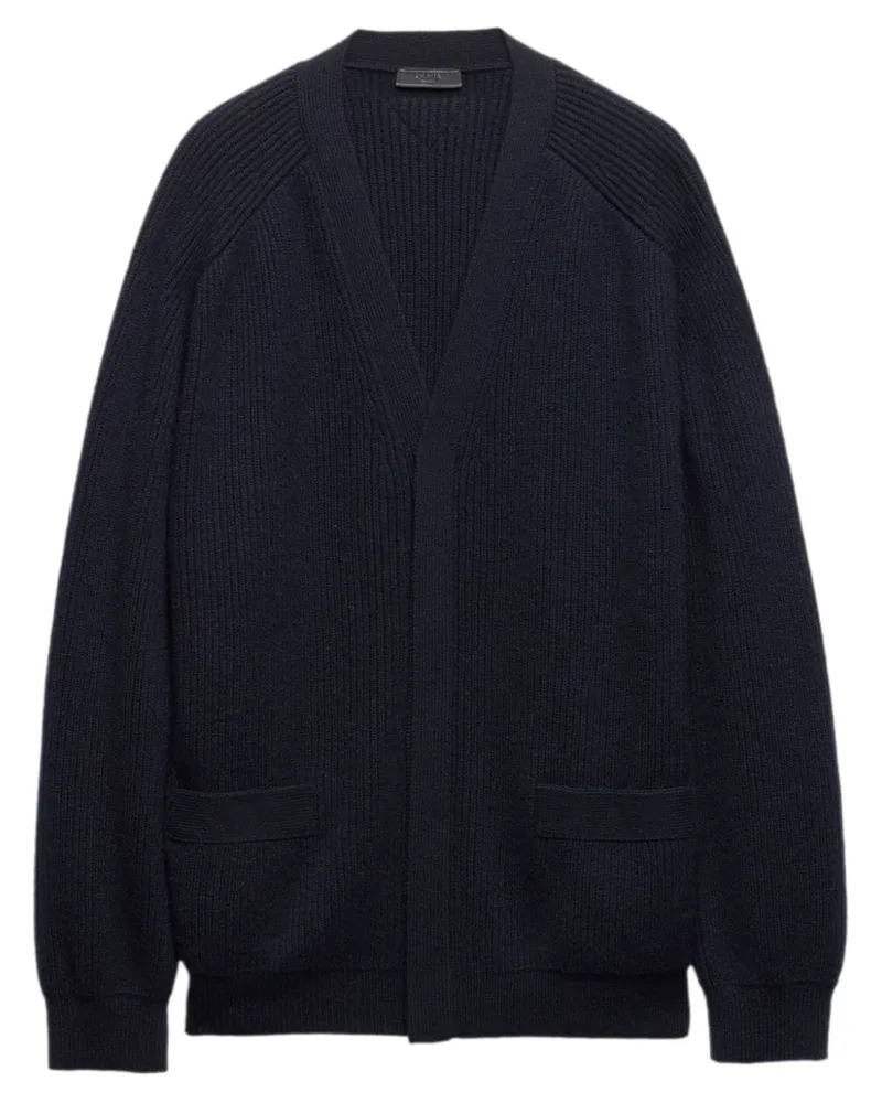 Prada Cardigan mit V-Ausschnitt - Blau Blau
