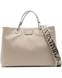 Emporio Armani Mittelgroßer MyEA Shopper aus Kunstleder Braun