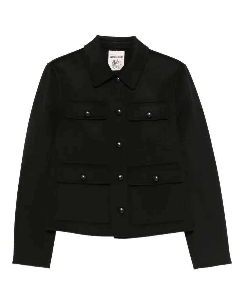 Semicouture Jacke mit Knöpfen - Schwarz Schwarz