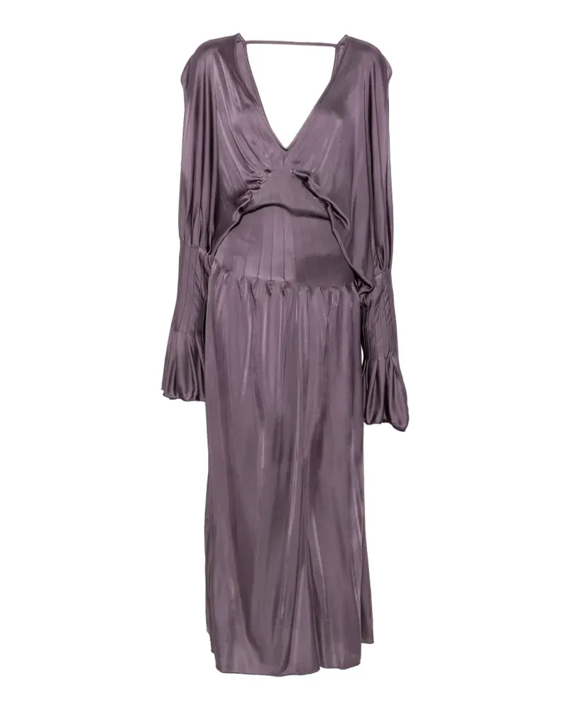 Aya Muse Luma Mazi Maxikleid mit V-Ausschnitt - Violett Violett