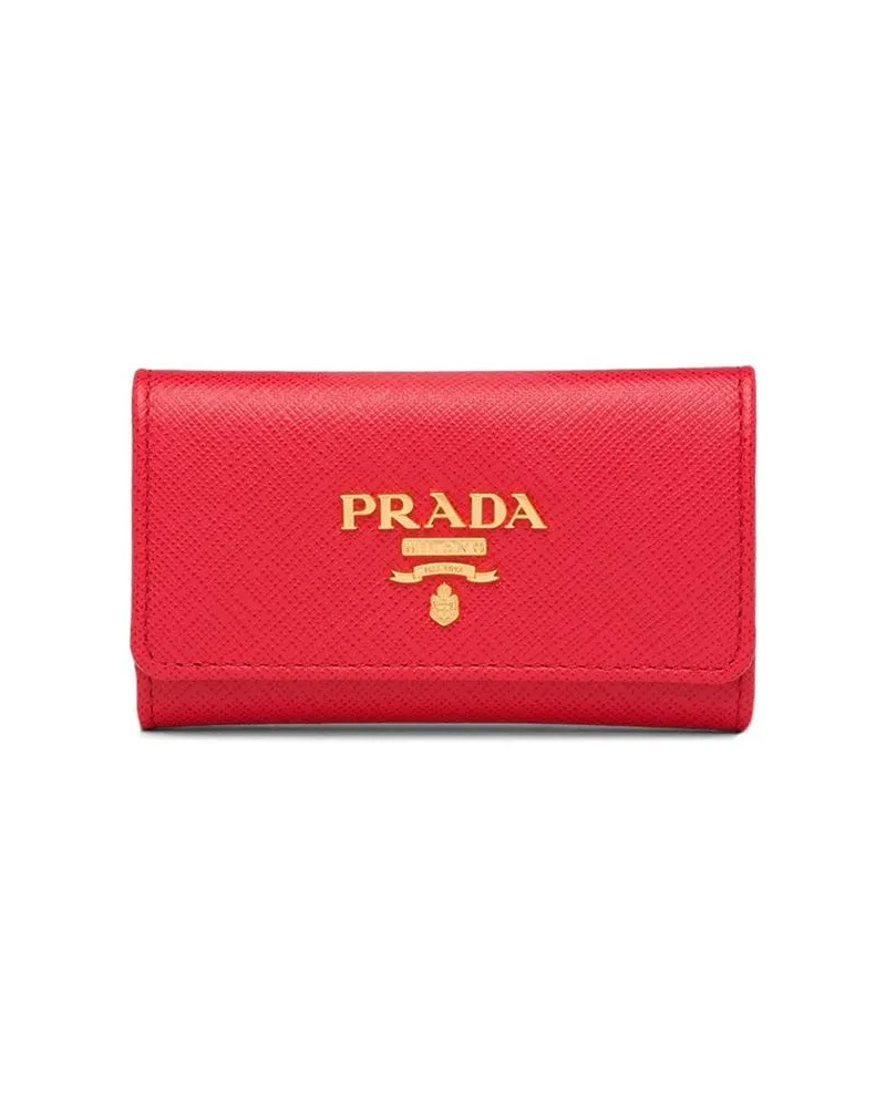 Prada Portemonnaie aus Leder - Rot Rot