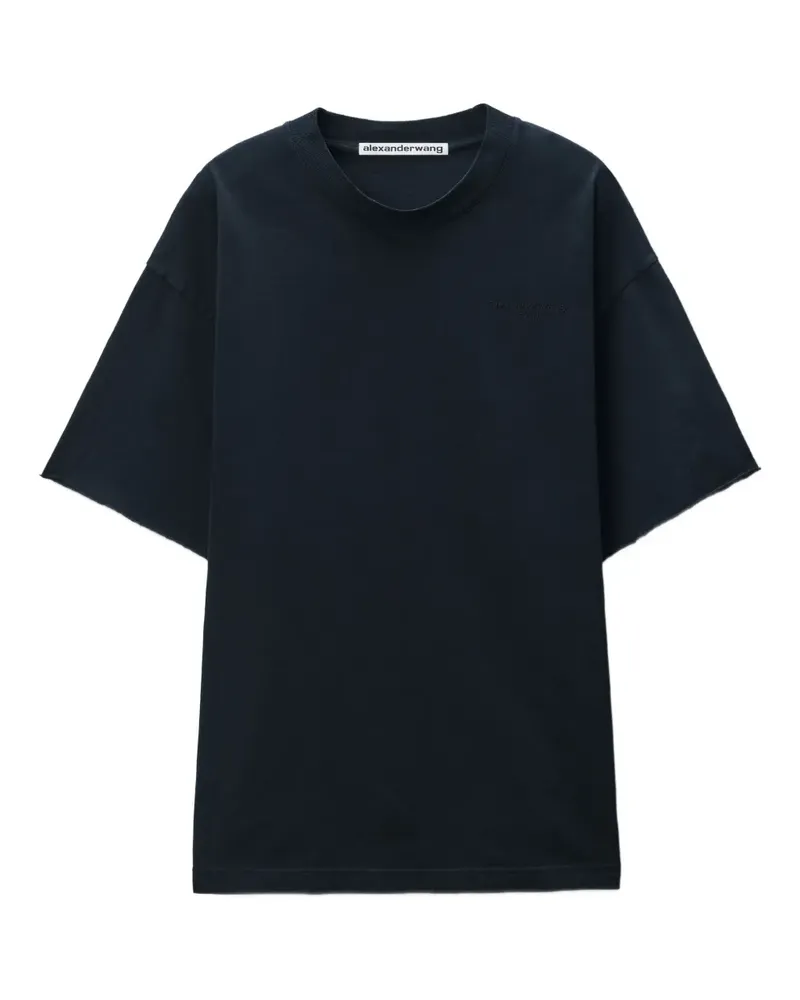 Alexander Wang T-Shirt mit Logo - Schwarz Schwarz