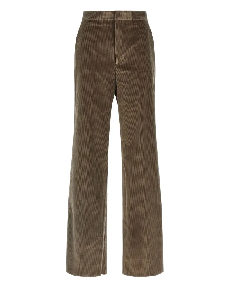 Tagliatore corduroy pleat trousers - Braun Braun