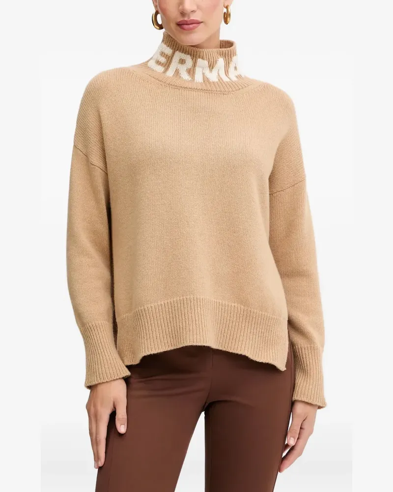 Ermanno Scervino Pullover mit Stehkragen - Nude Nude