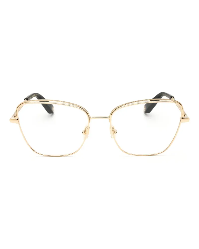 Roberto Cavalli Brille mit geometrischem Gestell - Gold Gold