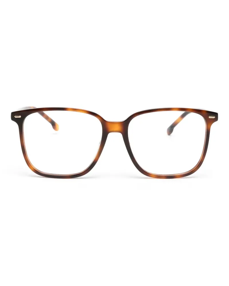 Carrera Eckige Brille in Schildpattoptik - Braun Braun