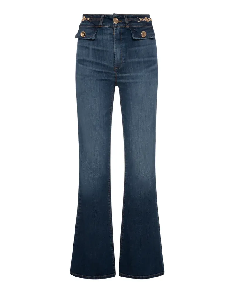 Fracomina chain-link flared jeans - Blau Blau