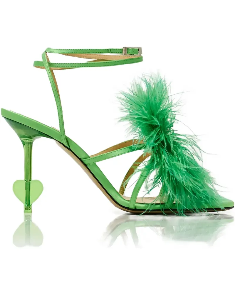 Mach & Mach 95mm crystal-embellished sandals - Grün Grün