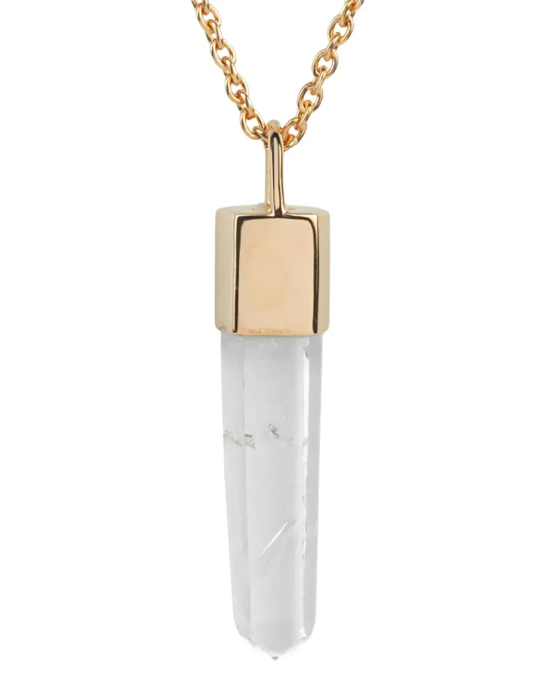Parts Of Four Lemurian Talisman Halskette mit Quarz - Gold Gold