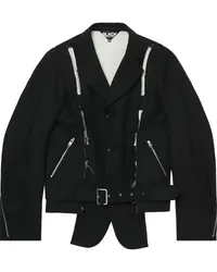 Comme des Garçons Bikerjacke mit Cut-Outs Schwarz