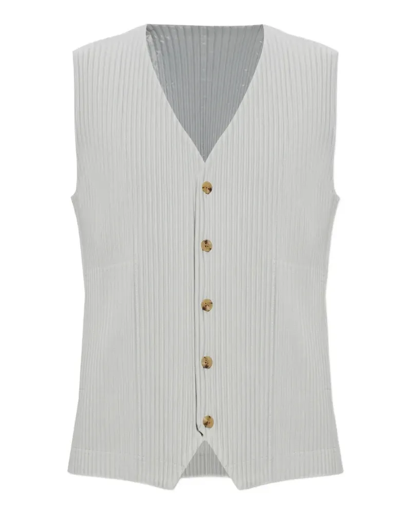 Issey Miyake Trägershirt mit Falten - Grau Grau