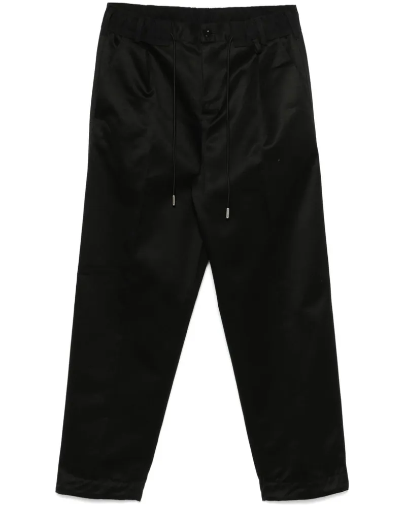 Sacai Hose mit Tapered-Bein - Schwarz Schwarz