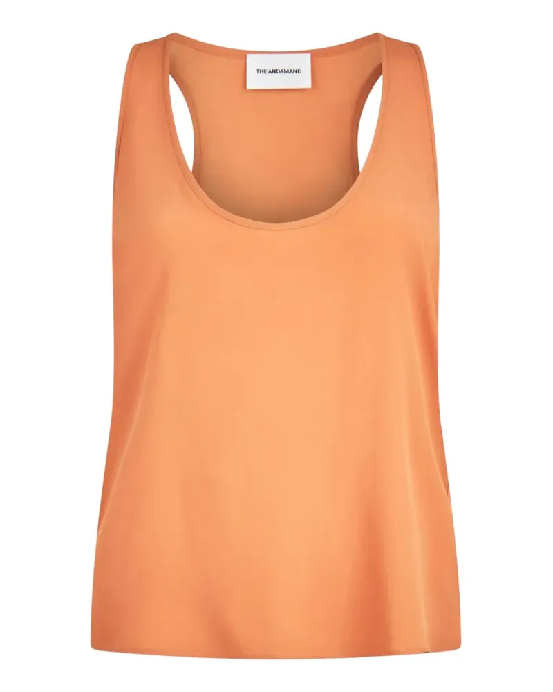 ANDAMANE flared tank top - Orange Orange