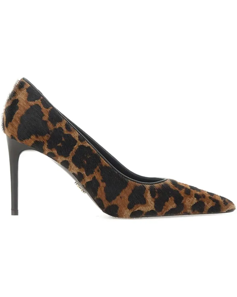 Sergio Levantesi Dusy Pumps mit Animal-Print 90mm - Braun Braun