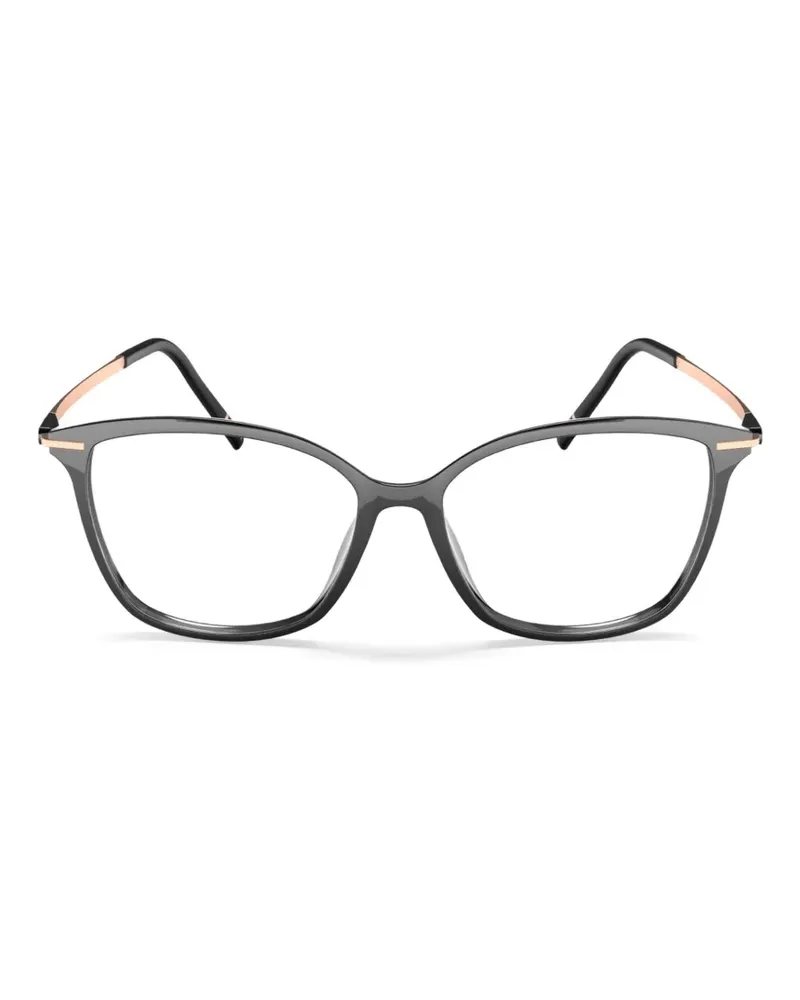 Silhouette cat-eye glasses - Schwarz Schwarz
