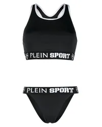 Philipp Plein Bikini mit Barock-Print Schwarz