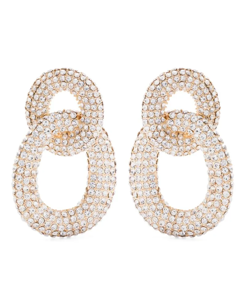 Self-Portrait Ohrringe mit Kristallen - Gold Gold